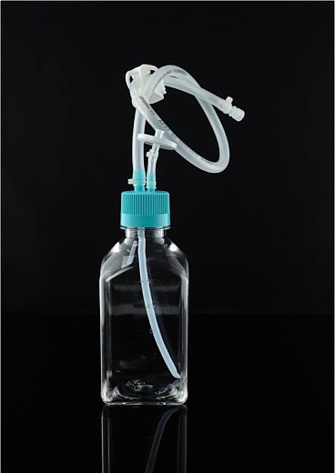 Квадратная бутылка для хранения, стерильная, PETG, с шлангом, разъём МРС, 1 шт./уп., 10 шт./кор., Nest, Китай