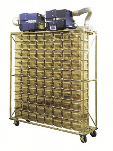 Стеллаж MACS, односторонний для клеток Gentle-Air, 80 клеток