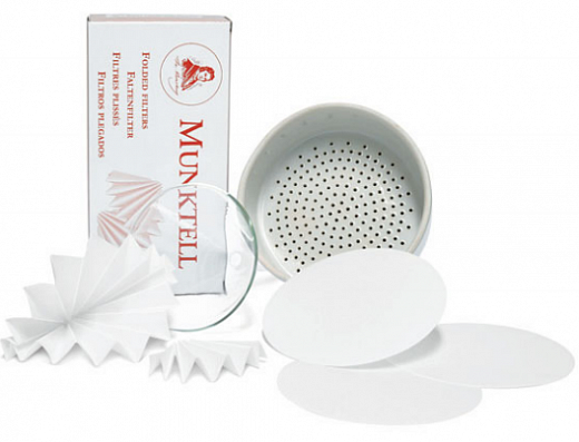 Фильтр бумажный общего назначения  круглый, d 125 мм, класс 3 hw, 20 с/10 мл, 100 шт/уп. Фото 2