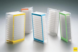 Планшет глубоколуночный, 96/500, DNA LoBind, голубая рамка, 40 шт.