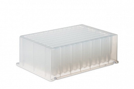 Планшеты 96-лун., deep well, объем лунки 1 мл, V-bottom, полипропилен, со штрих-кодом, 50 шт./уп